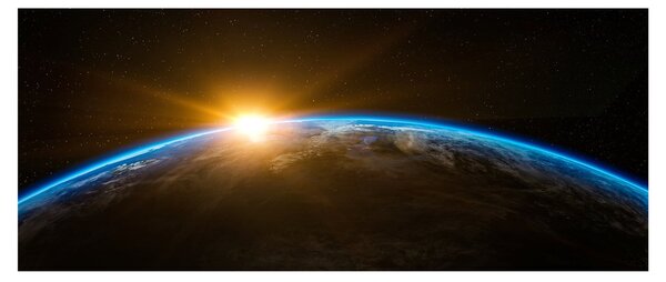 Slika planeta Zemlje iz svemira (120x50 cm)