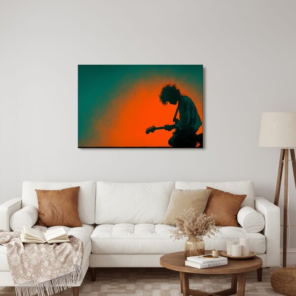 Slika glazbenik s električnom gitarom