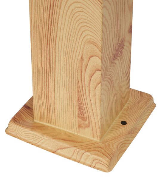 Moderna vanjska podna svjetiljka čelična s uzorkom drveta 45 cm IP44 - Malois