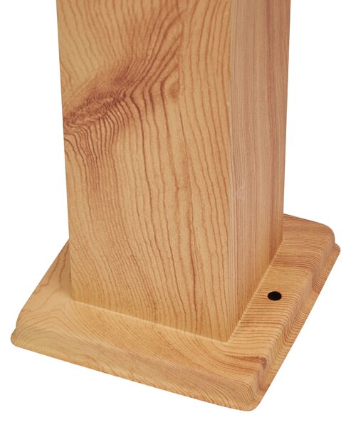 Moderna vanjska podna svjetiljka čelik s drvenim uzorkom 80 cm IP44 - Malois