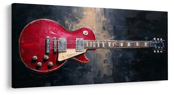 Slika crvena električna gitara