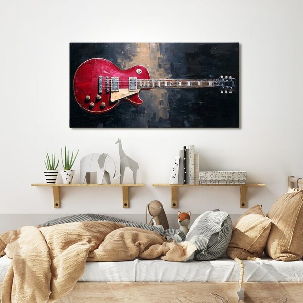 Slika crvena električna gitara