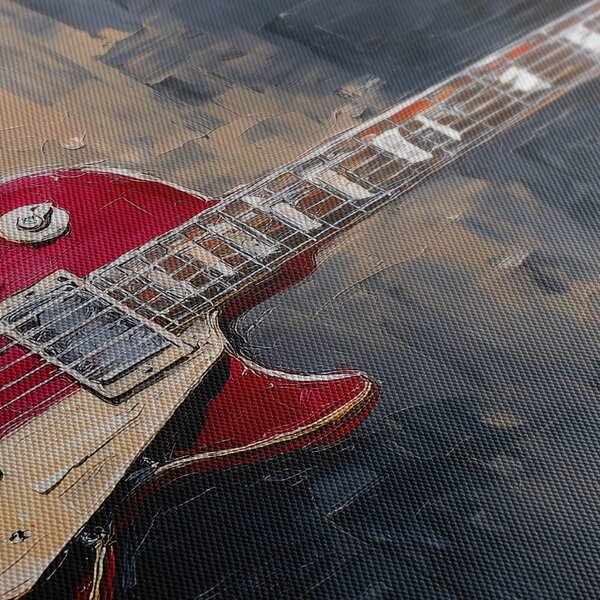 Slika crvena električna gitara