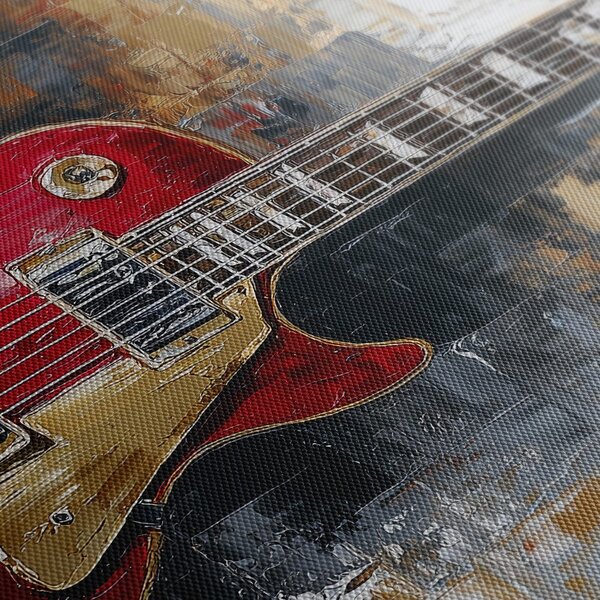 Slika crvena električna gitara