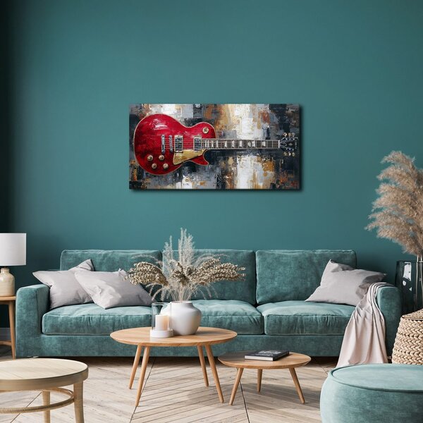 Slika crvena električna gitara