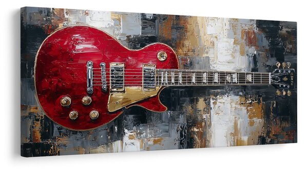Slika crvena električna gitara