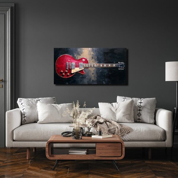 Slika crvena električna gitara