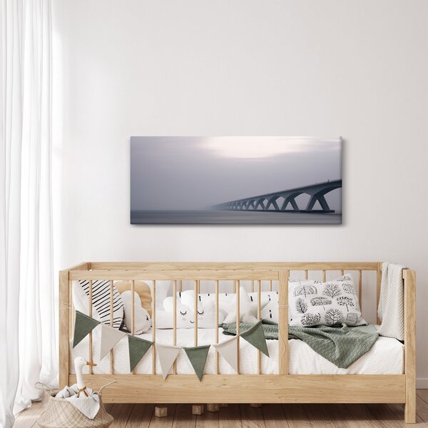 Slika mosta u magli (120x50 cm)