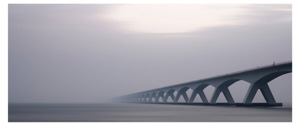 Slika mosta u magli (120x50 cm)
