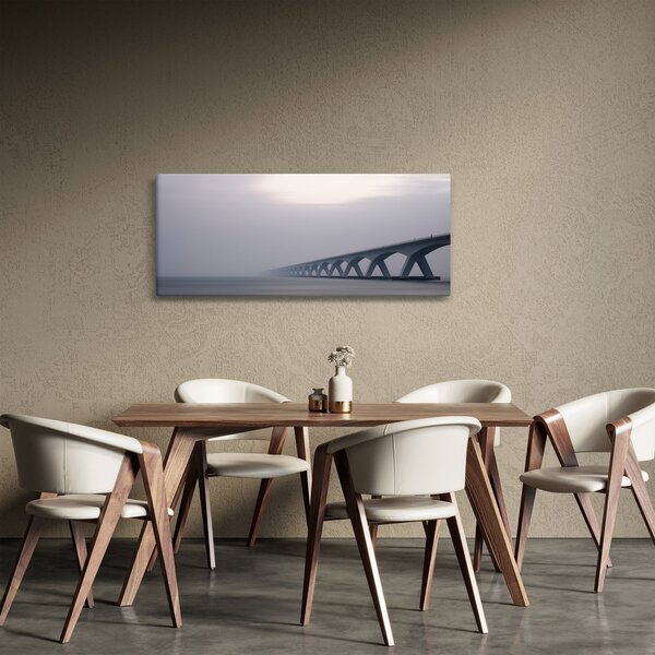 Slika mosta u magli (120x50 cm)
