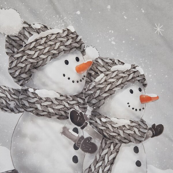 3D posteljina od Renforcé pamuka FROSTY siva, 100% pamuk Dimenzije posteljine: 80 x 80 cm | 135 x 200 cm