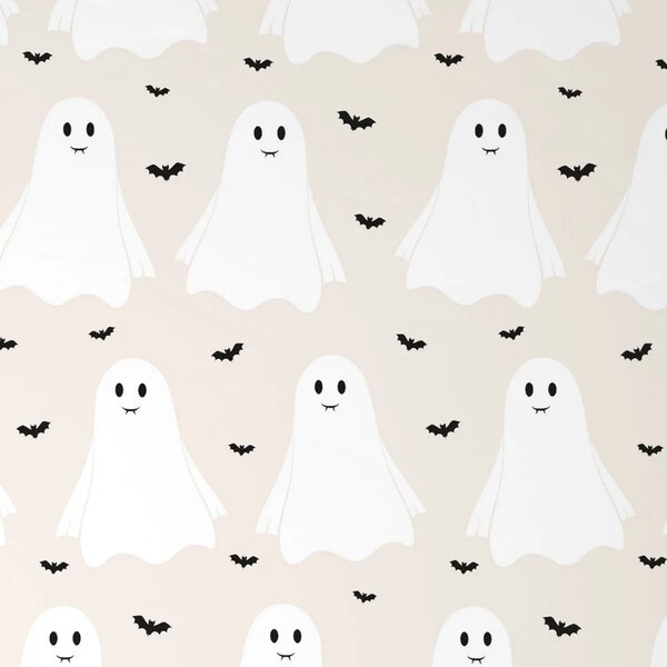 Dječja posteljina od Renforcé pamuka GHOSTIE bež Dimenzije posteljine: 80 x 80 cm | 135 x 200 cm
