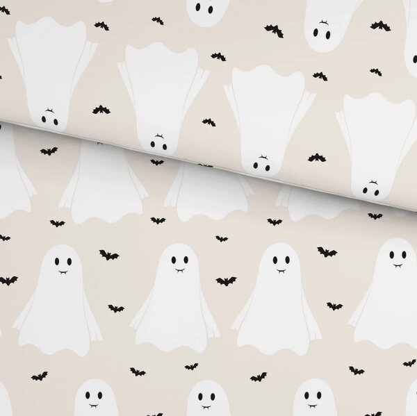 Dječja posteljina od Renforcé pamuka GHOSTIE bež Dimenzije posteljine: 80 x 80 cm | 135 x 200 cm