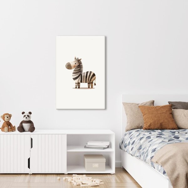 Slika slatka prugasta zebra