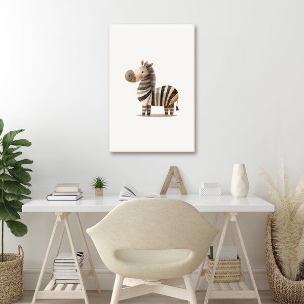 Slika slatka prugasta zebra