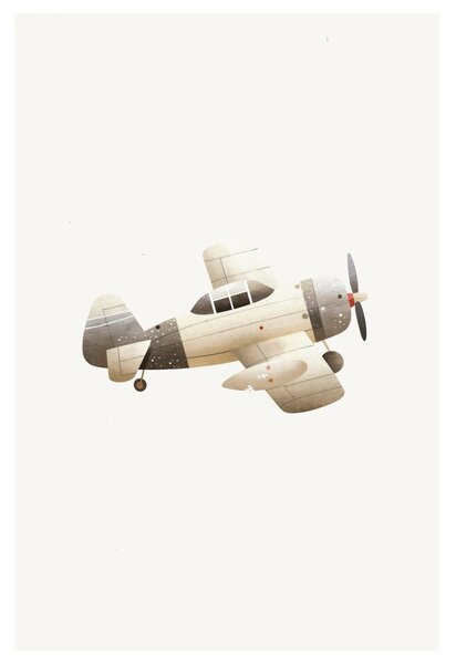 Slika vintage avion u letu