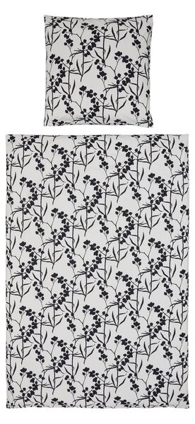Posteljina od Renforcé pamuka BERRIES bijelo-crna Dimenzije posteljine: 80 x 80 cm | 135 x 200 cm