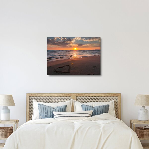 Slika srca u pijesku (70x50 cm)