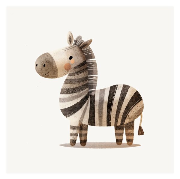 Slika vesela zebra za djecu
