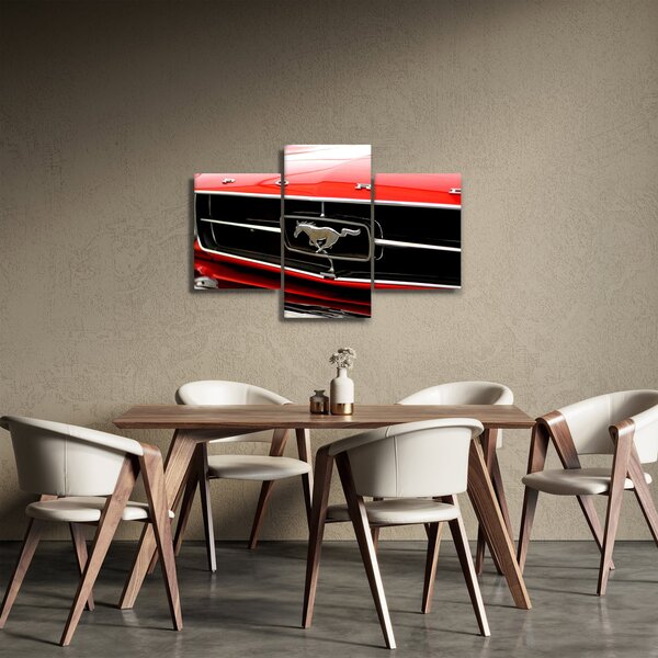 Slika - Detalj crvenog automobila (90x60 cm)