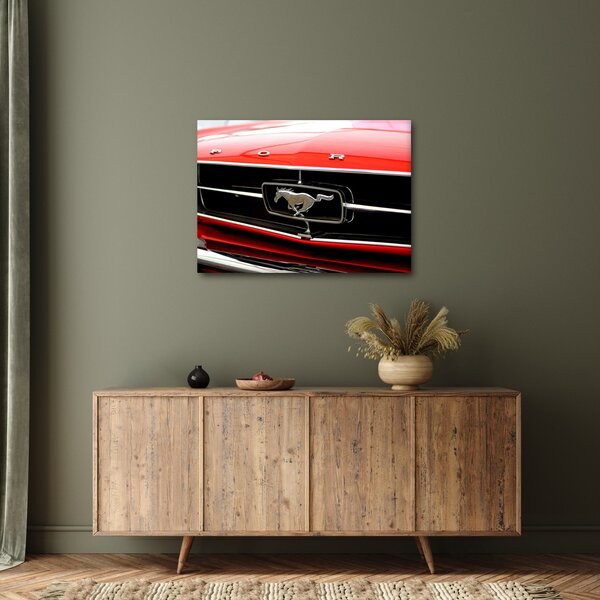 Slika - Detalj crvenog automobila (70x50 cm)