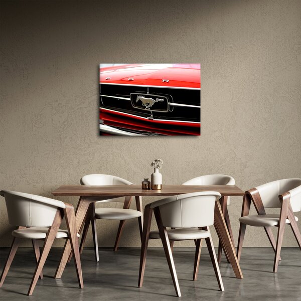 Slika - Detalj crvenog automobila (70x50 cm)