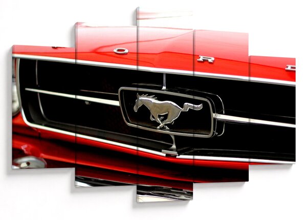 Slika - Detalj crvenog automobila (150x105 cm)