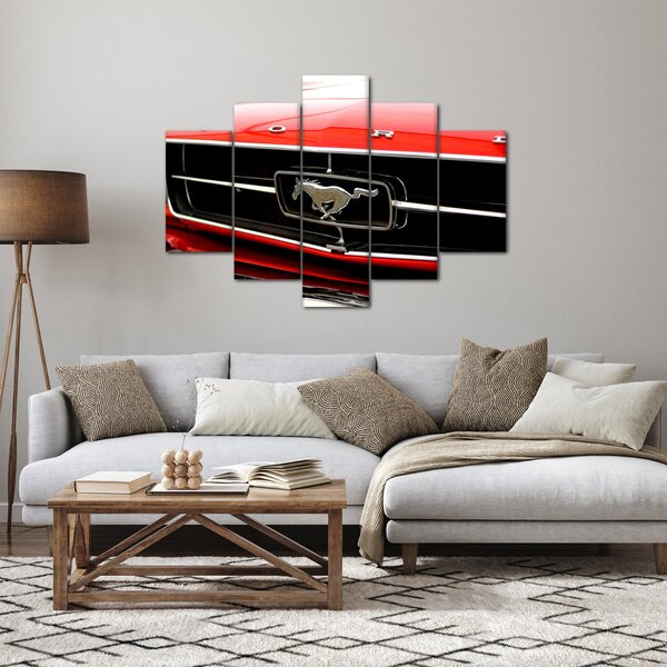 Slika - Detalj crvenog automobila (150x105 cm)