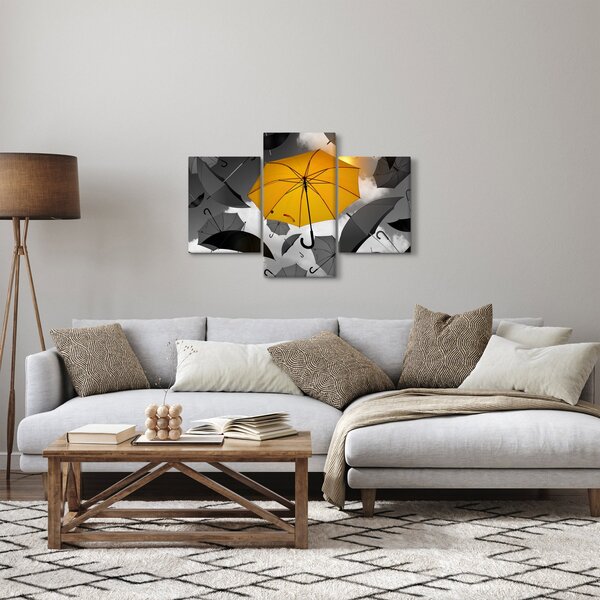 Slika žutog kišobrana (90x60 cm)
