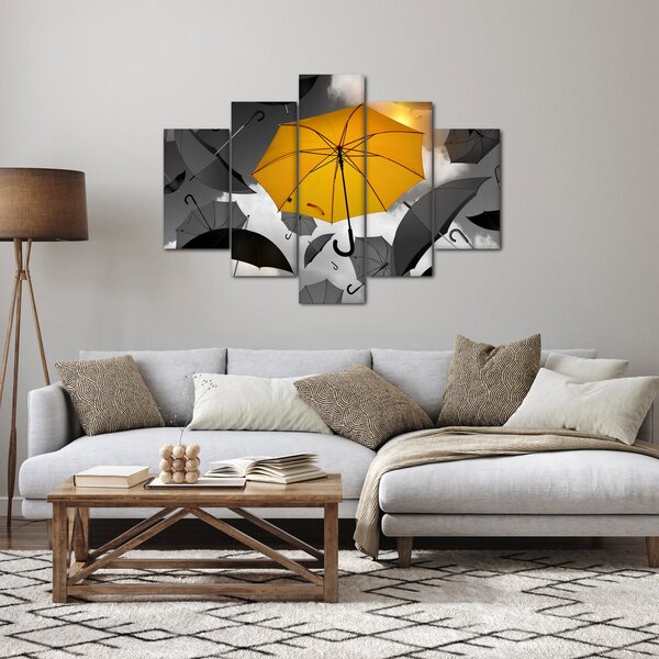 Slika žutog kišobrana (150x105 cm)