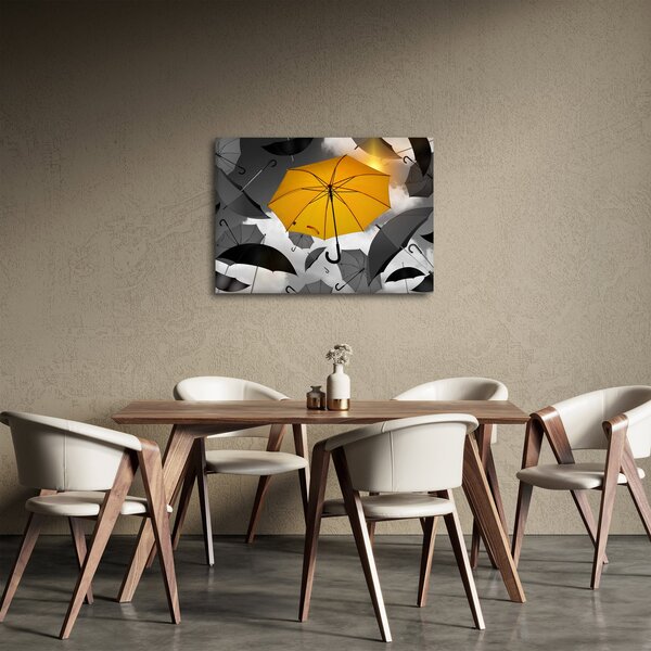 Slika žutog kišobrana (70x50 cm)