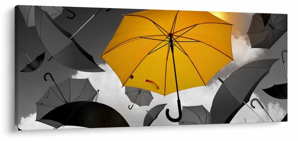 Slika žutog kišobrana (120x50 cm)