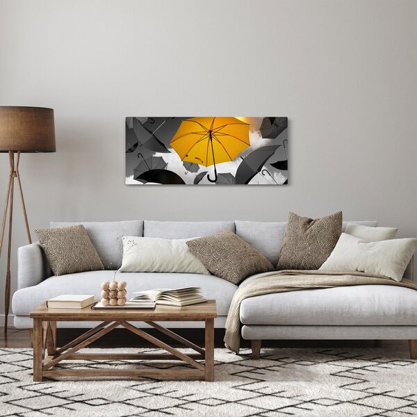 Slika žutog kišobrana (120x50 cm)