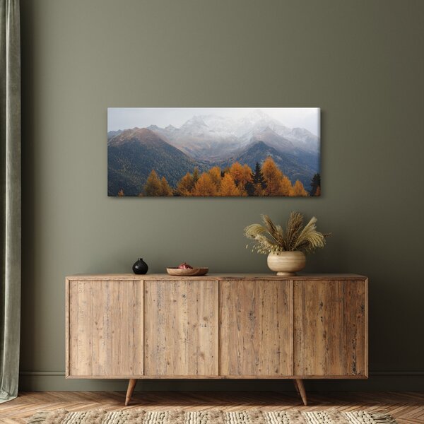 Slika - Pogled na planinske grebene (120x50 cm)