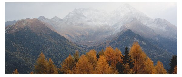 Slika - Pogled na planinske grebene (120x50 cm)