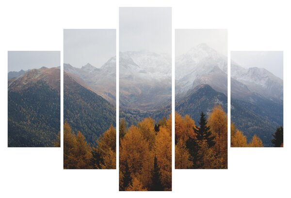 Slika - Pogled na planinske grebene (150x105 cm)