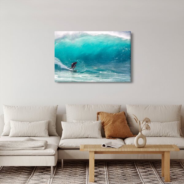 Slika surfera u valovima (90x60 cm)