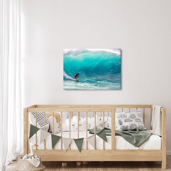 Slika surfera u valovima (70x50 cm)