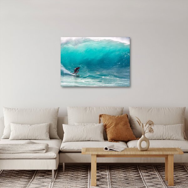 Slika surfera u valovima (70x50 cm)