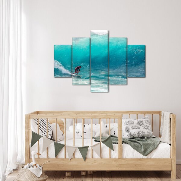 Slika surfera u valovima (150x105 cm)