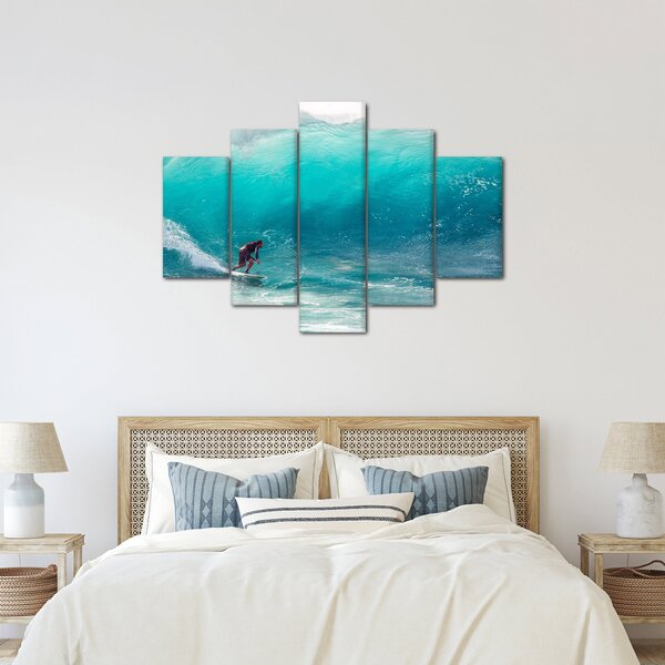Slika surfera u valovima (150x105 cm)