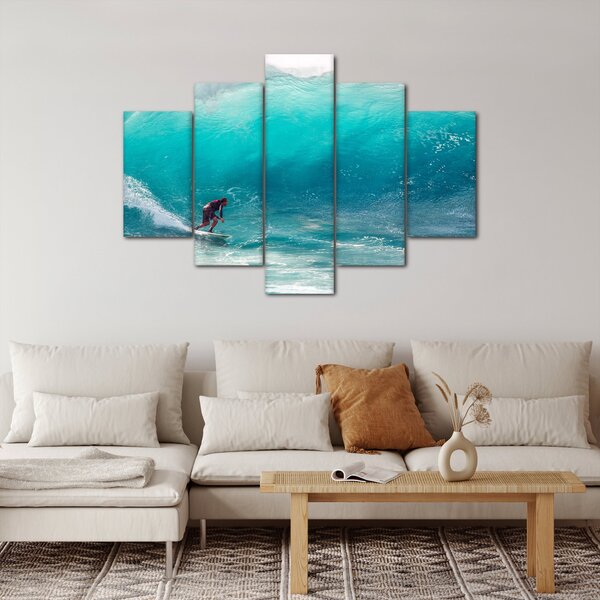 Slika surfera u valovima (150x105 cm)