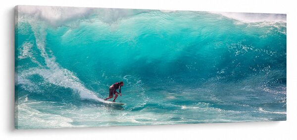 Slika surfera u valovima (120x50 cm)