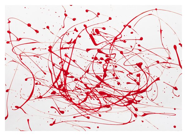 Slika tehnikom drippinga (70x50 cm)