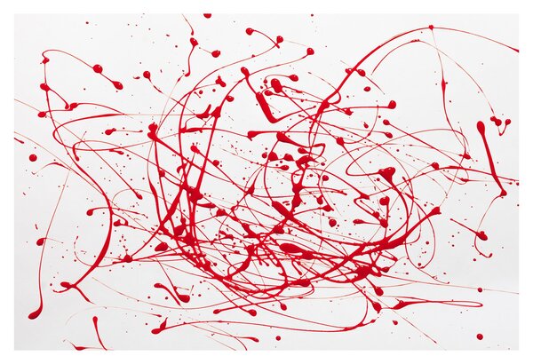 Slika tehnikom drippinga (90x60 cm)