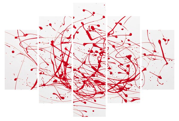 Slika tehnikom drippinga (150x105 cm)