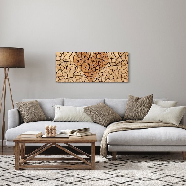 Slika - Srce od drveta (120x50 cm)