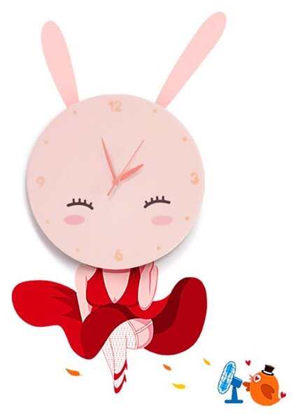 Dječja lampa BUNNY LED CLOCK 0.6W LED