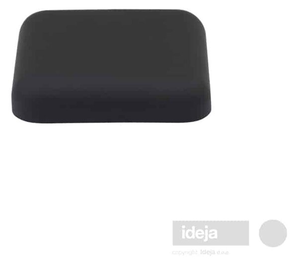 Stoper ID zidni kvadratni crni / silikonska guma
