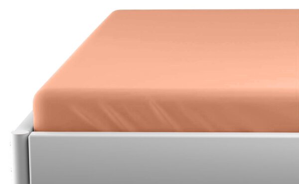Jersey plahta za dječiji krevetic marelica 70 x 140 cm